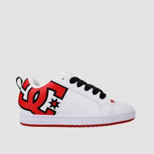 DC Court Graffik Shoes - White/Red/Black