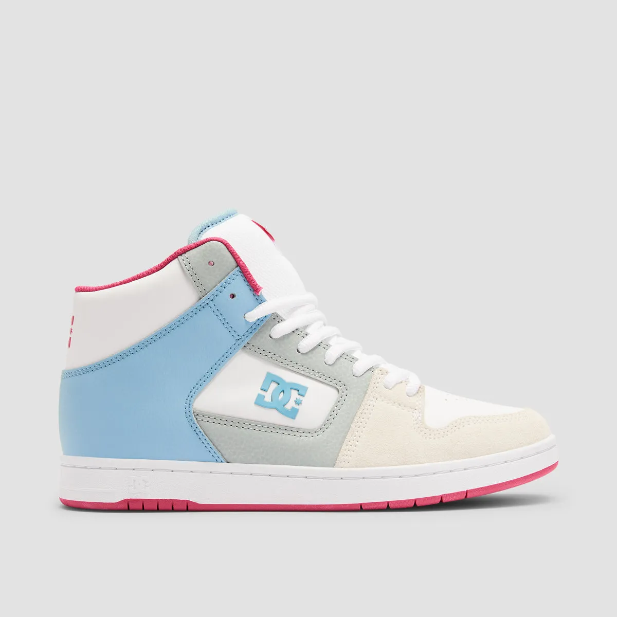 DC Manteca 4 High Top Shoes - Blue/Pink - Womens