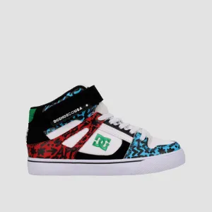 DC Pure HT EV High Top Shoes - White/Blue/Red - Kids