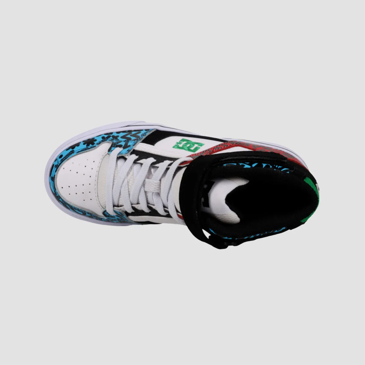 DC Pure HT EV High Top Shoes - White/Blue/Red - Kids