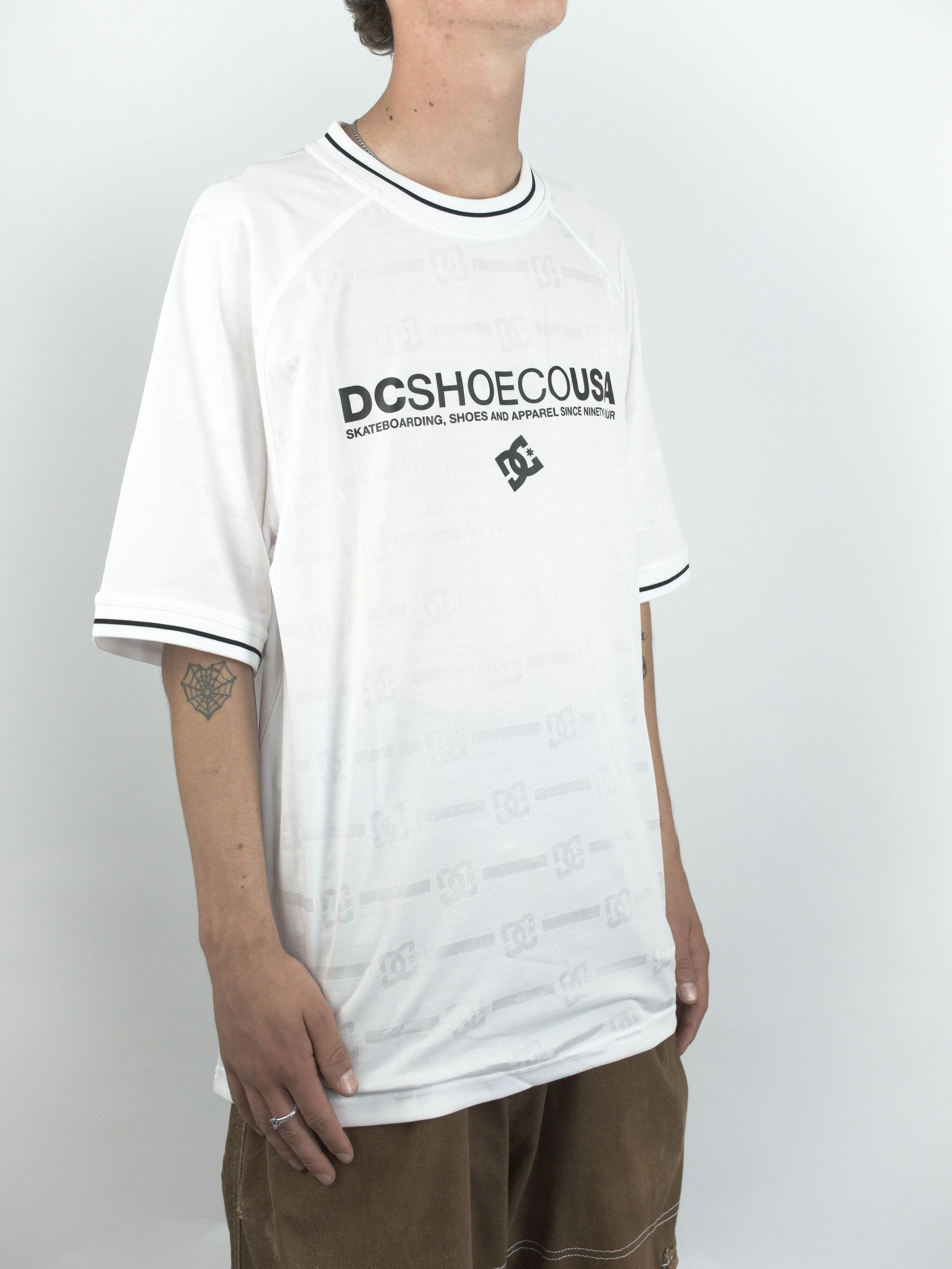 Dc Shoes - Super Tour Mesh Jersey Tee Shirt - White