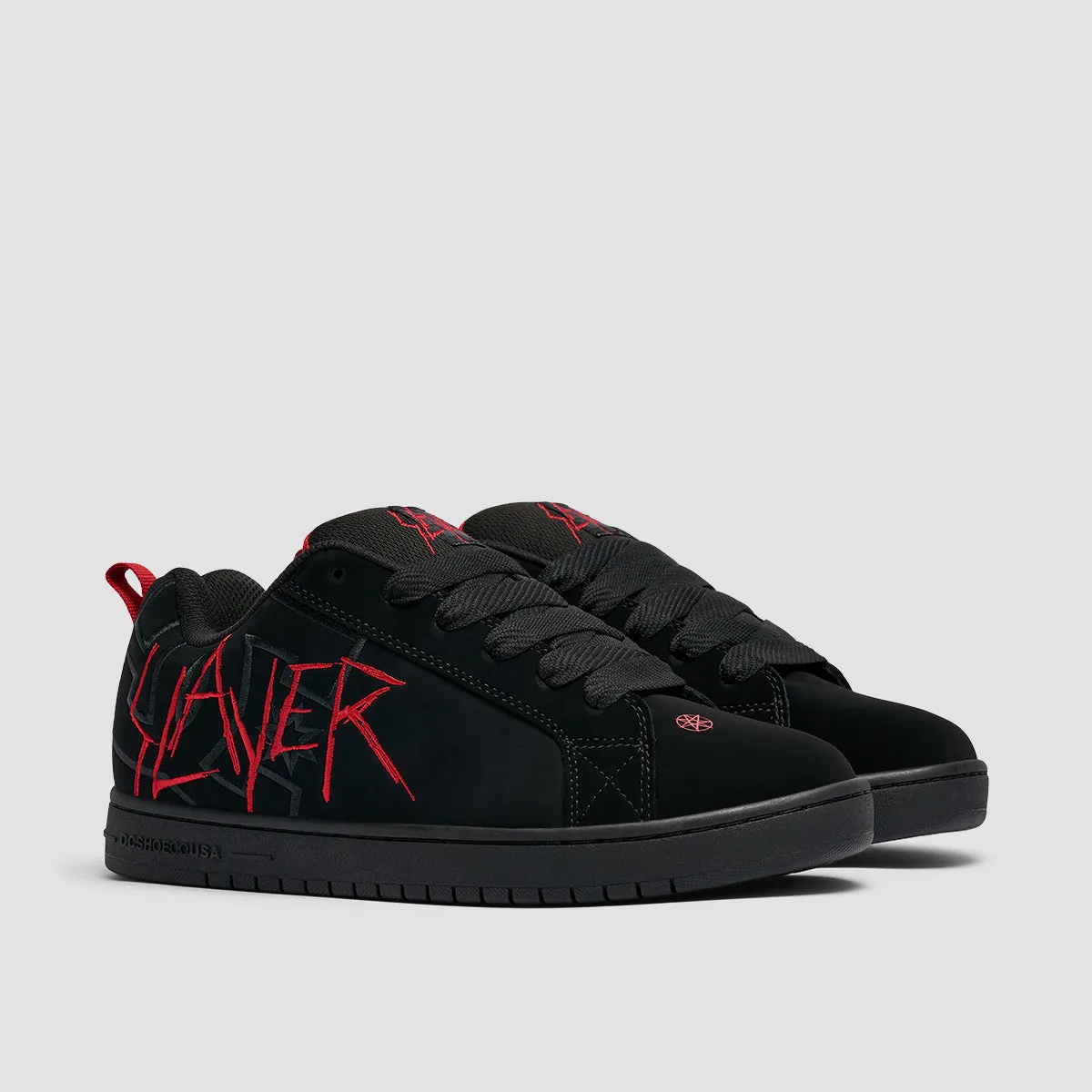 DC X Slayer Court Graff Shoes - Black/Black/Red