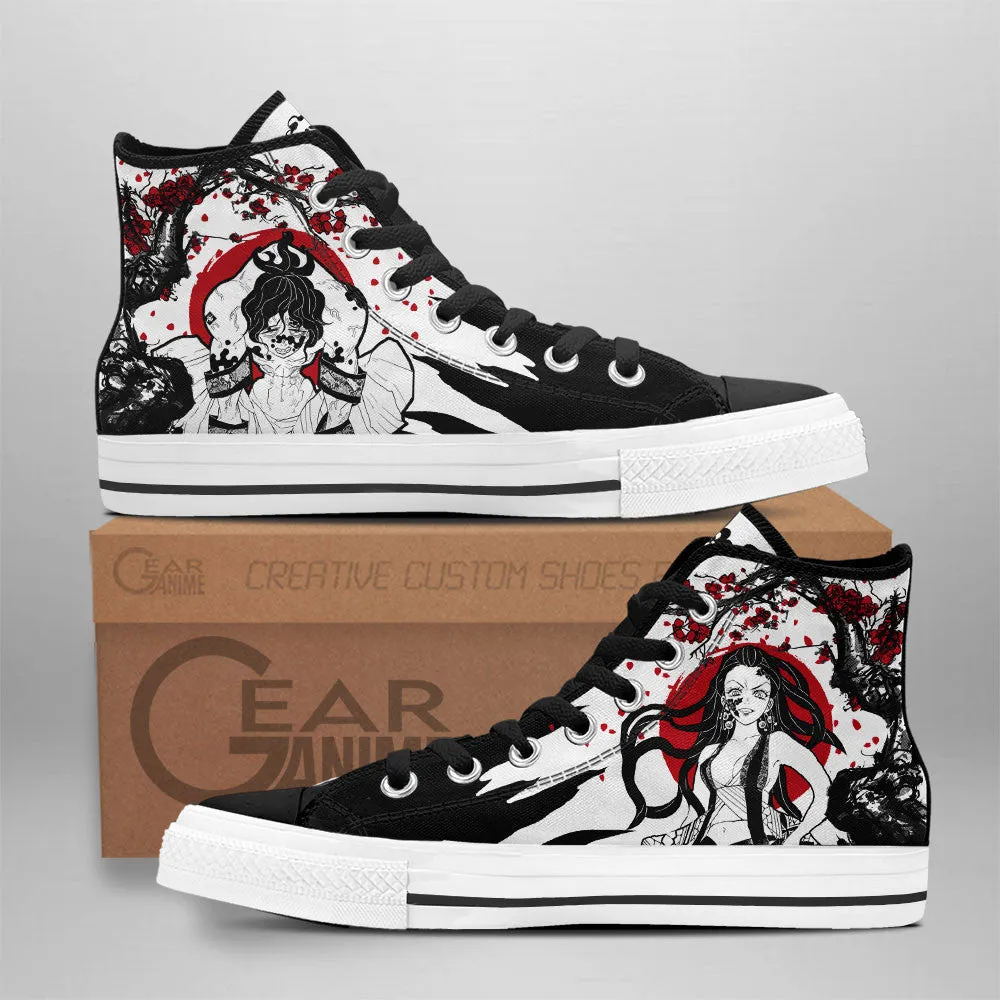 Demon Slayer Shoes Gyutaro and Daki High Top Shoes