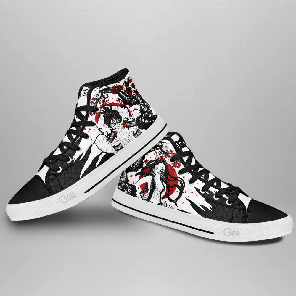 Demon Slayer Shoes Gyutaro and Daki High Top Shoes