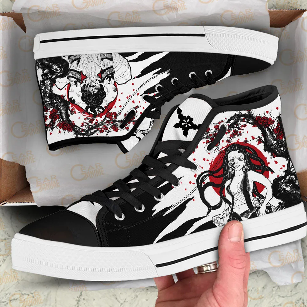 Demon Slayer Shoes Gyutaro and Daki High Top Shoes