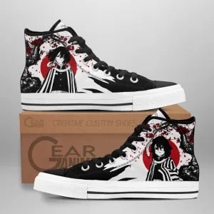 Demon Slayer Shoes Obanai Iguro High Top Shoes