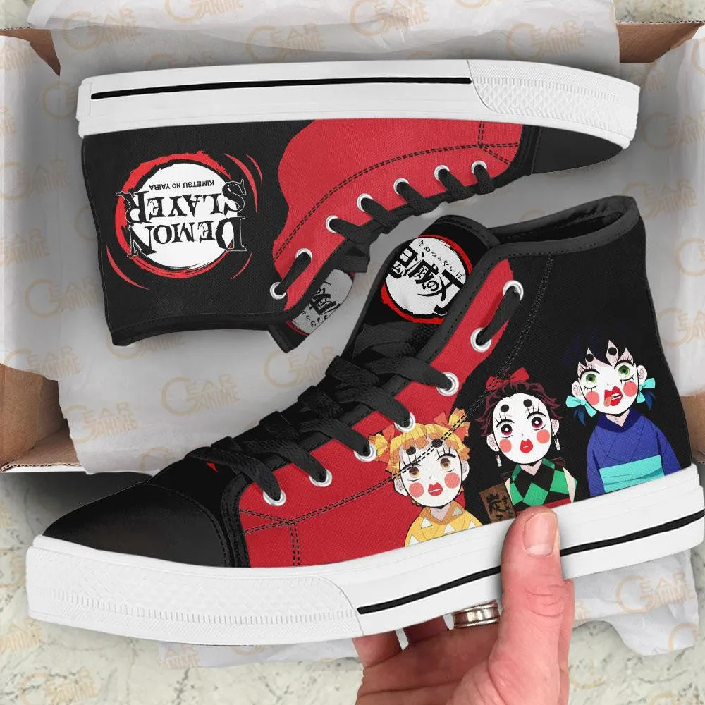 Demon Slayer Shoes Zenko Sumiko Inoko High Top Shoes Funny Shoes NTT151