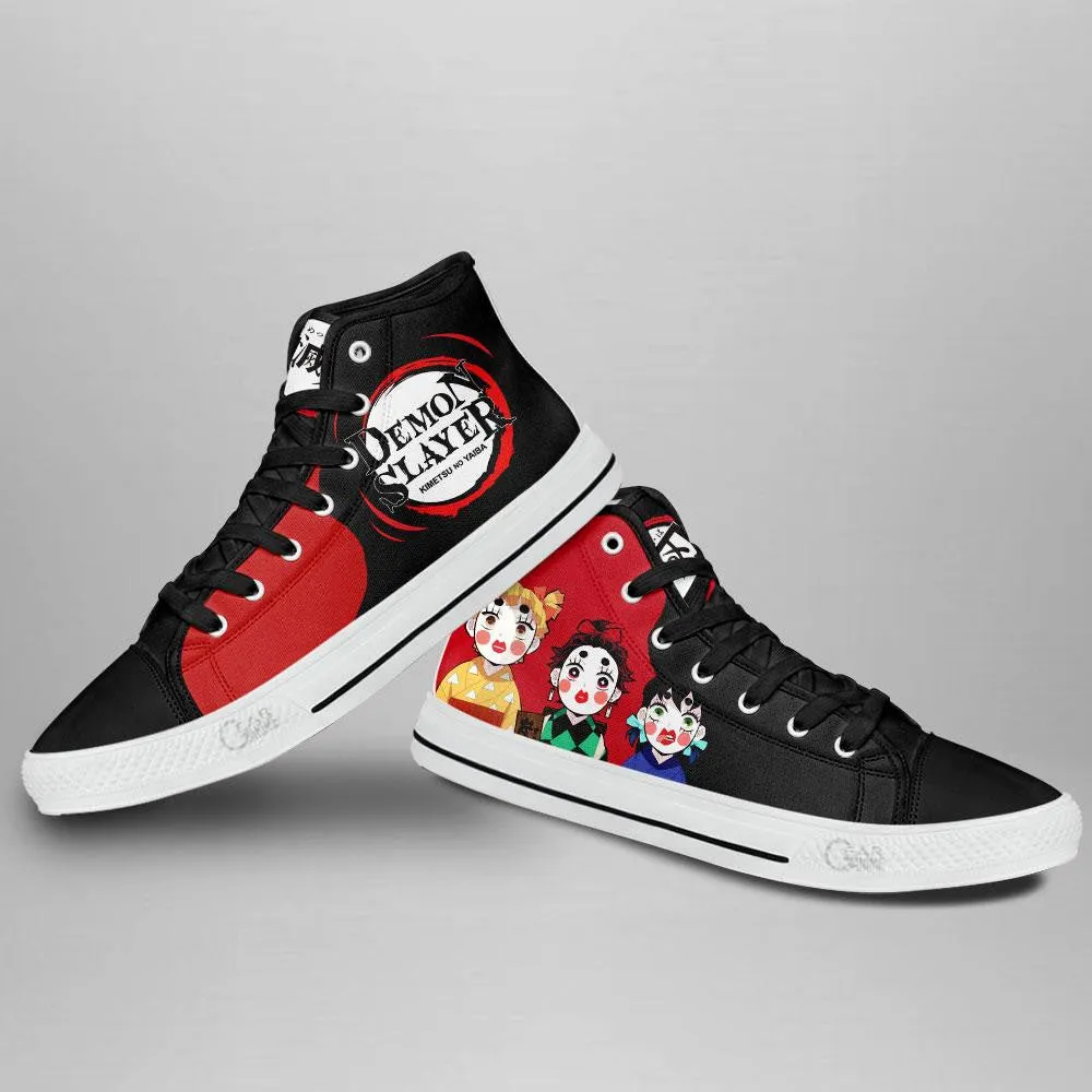 Demon Slayer Shoes Zenko Sumiko Inoko High Top Shoes Funny Shoes NTT151