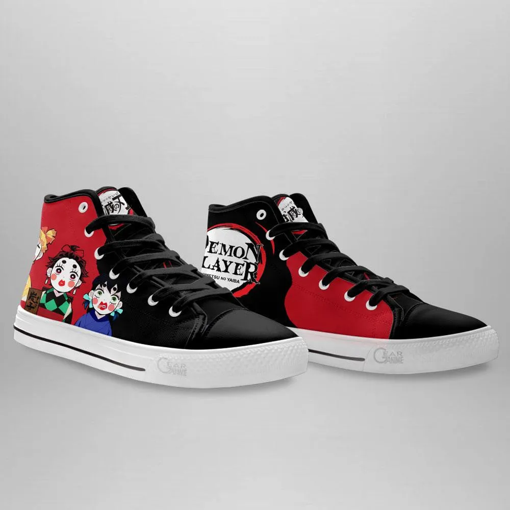 Demon Slayer Shoes Zenko Sumiko Inoko High Top Shoes Funny Shoes NTT151