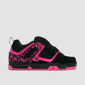 DVS Gambol Shoes - Black/Pink/Black Nubuck - Womens