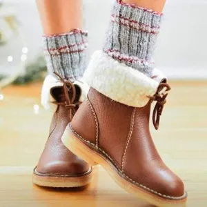Elodie Women's Foldable Leather Boots