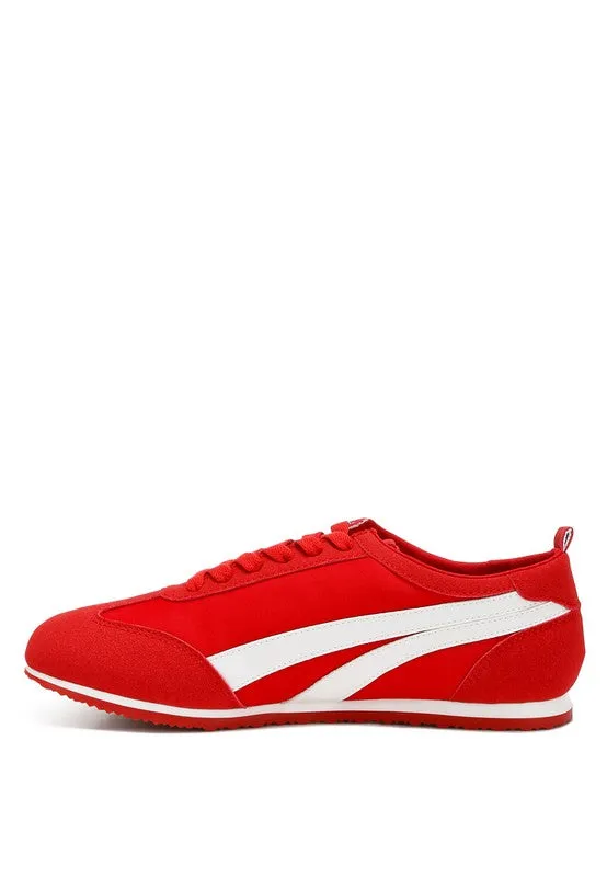 Everyday Faux Leather Lace-Up Sneakers