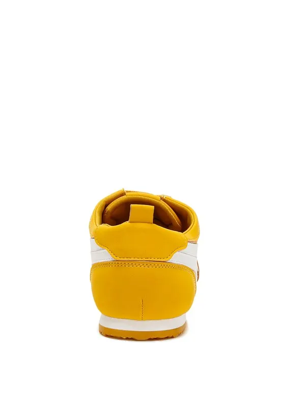 Everyday Faux Leather Lace-Up Sneakers