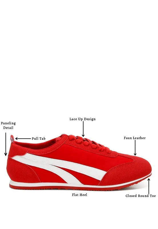 Everyday Faux Leather Lace-Up Sneakers