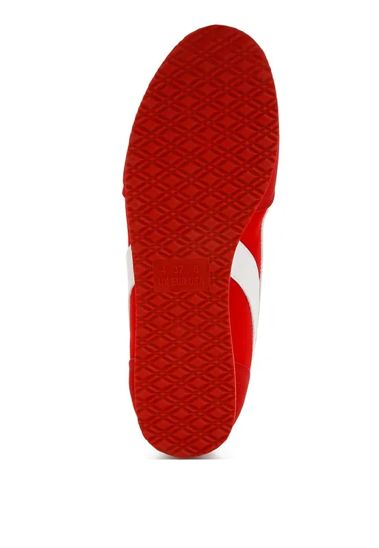 Everyday Faux Leather Lace-Up Sneakers