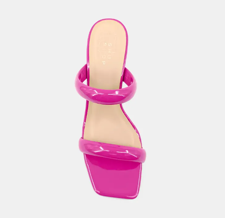 Farah Magenta Patent Heel