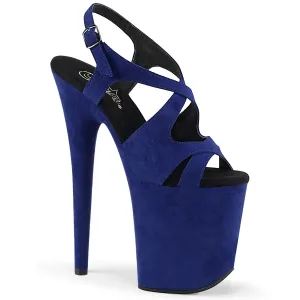 FLAMINGO-831FS  Royal Blue Faux Suede/Royal Blue Faux Su