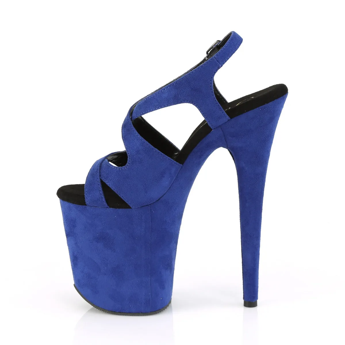 FLAMINGO-831FS  Royal Blue Faux Suede/Royal Blue Faux Su