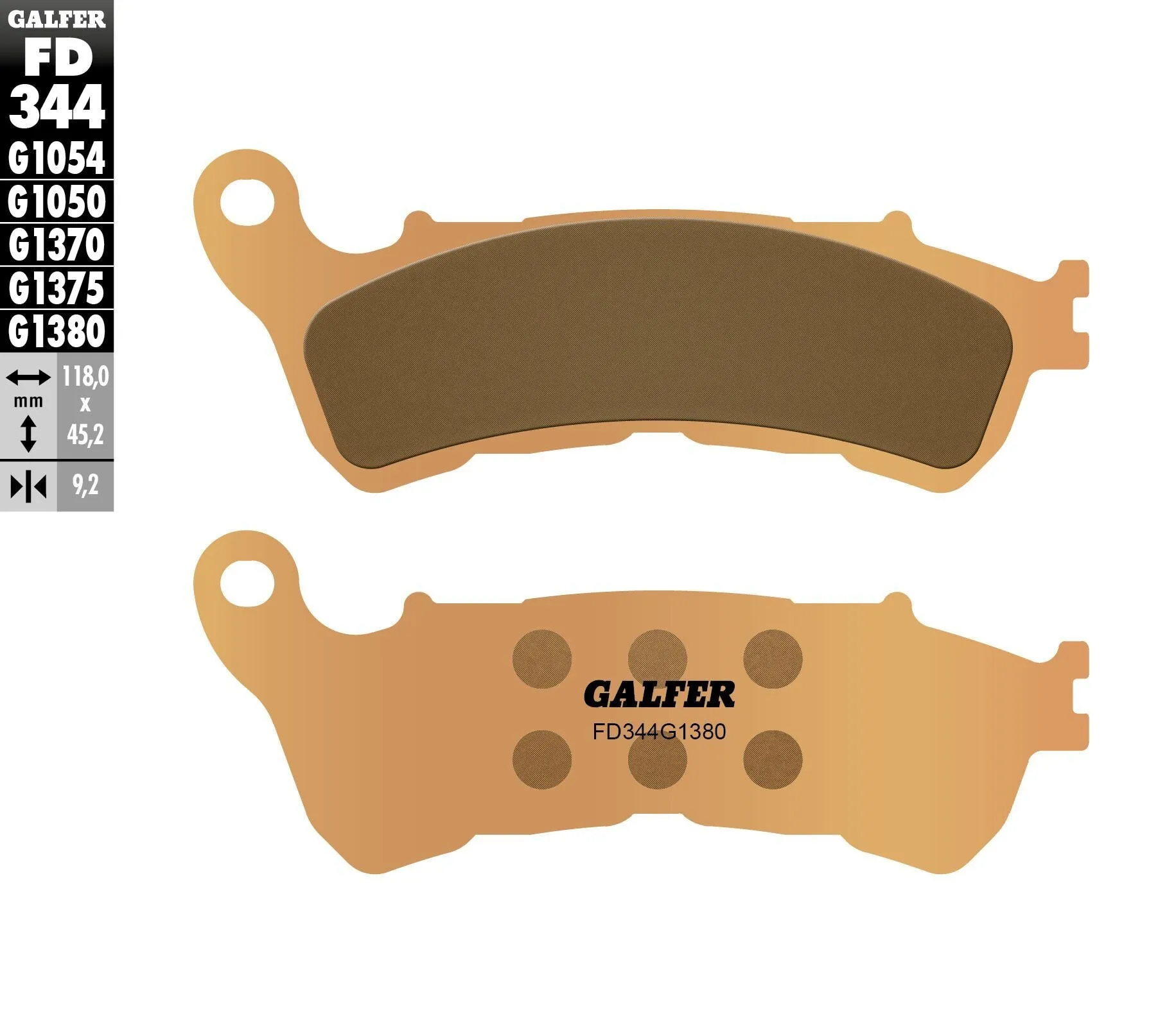 GALFER FD344G1380 HH Sintered Brake Pads