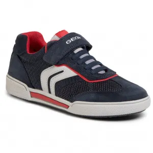 Geox Boy's J Poseido Navy/Red Shoes