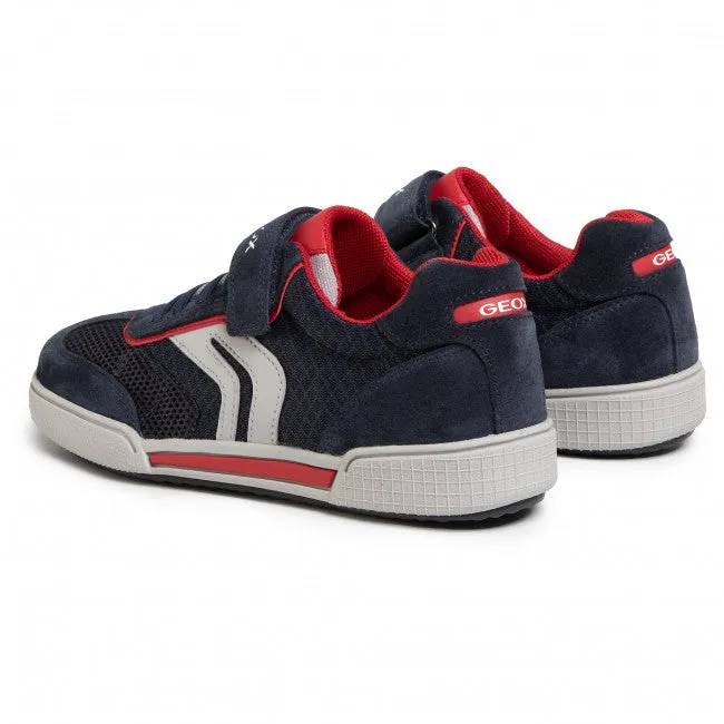 Geox Boy's J Poseido Navy/Red Shoes