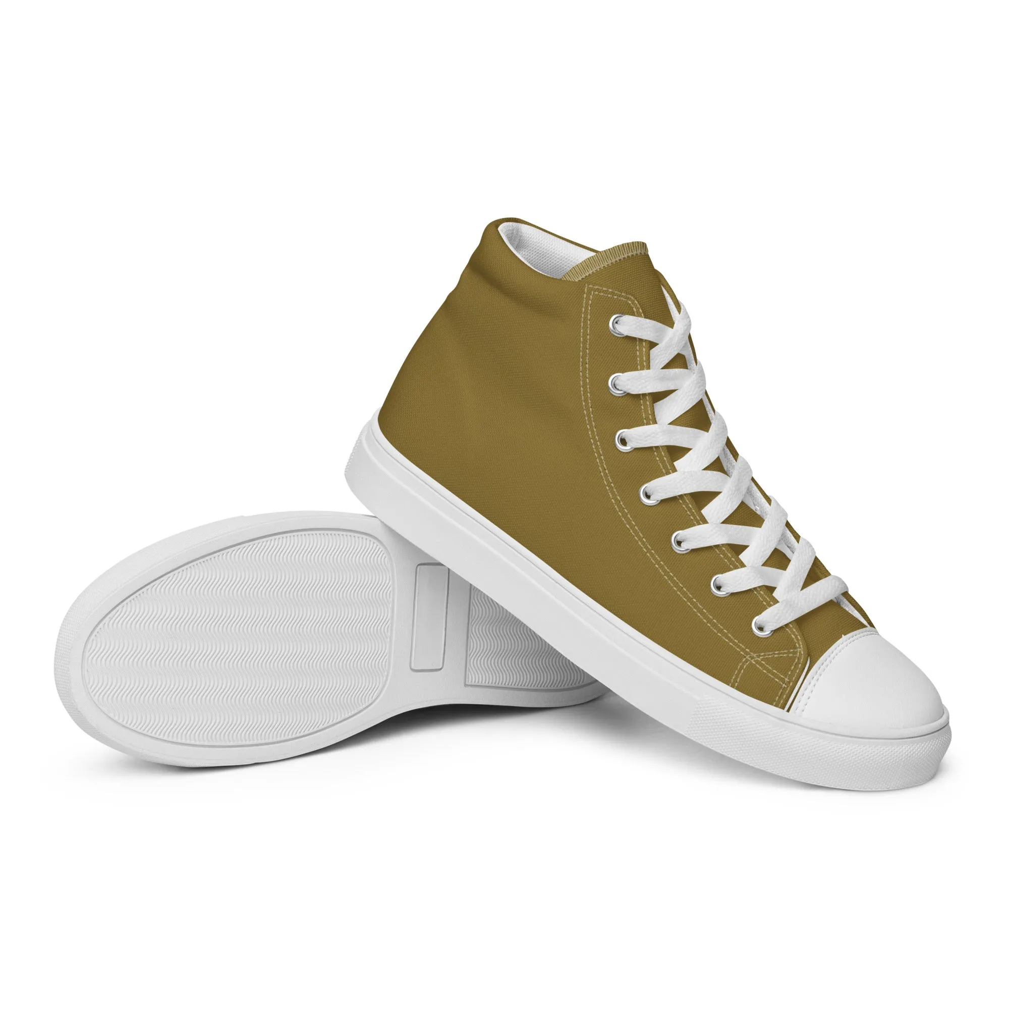Goldie - Sustainably Made Women's  High Top Canvas Shoes