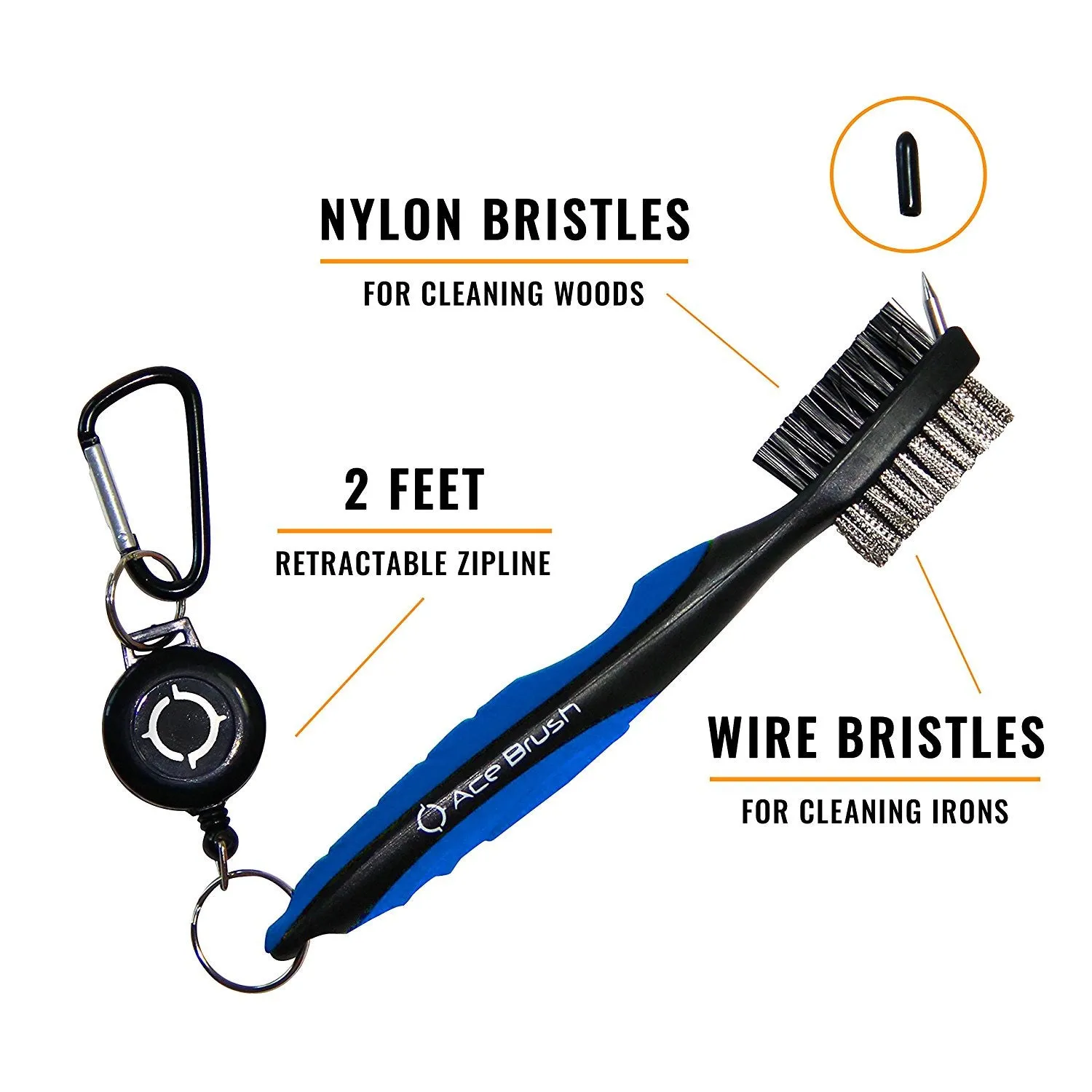 Golf Club Brush Blue