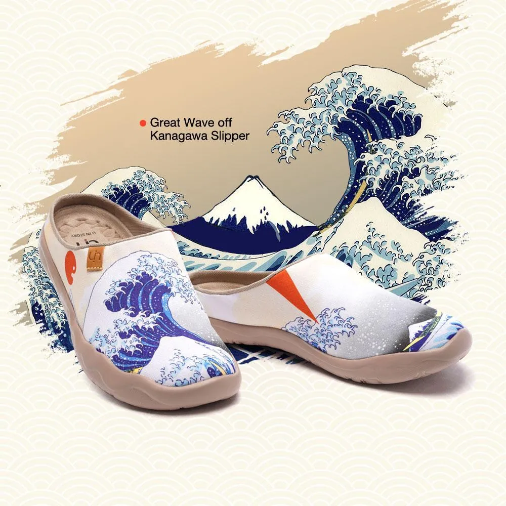 Great Wave off Kanagawa Slipper