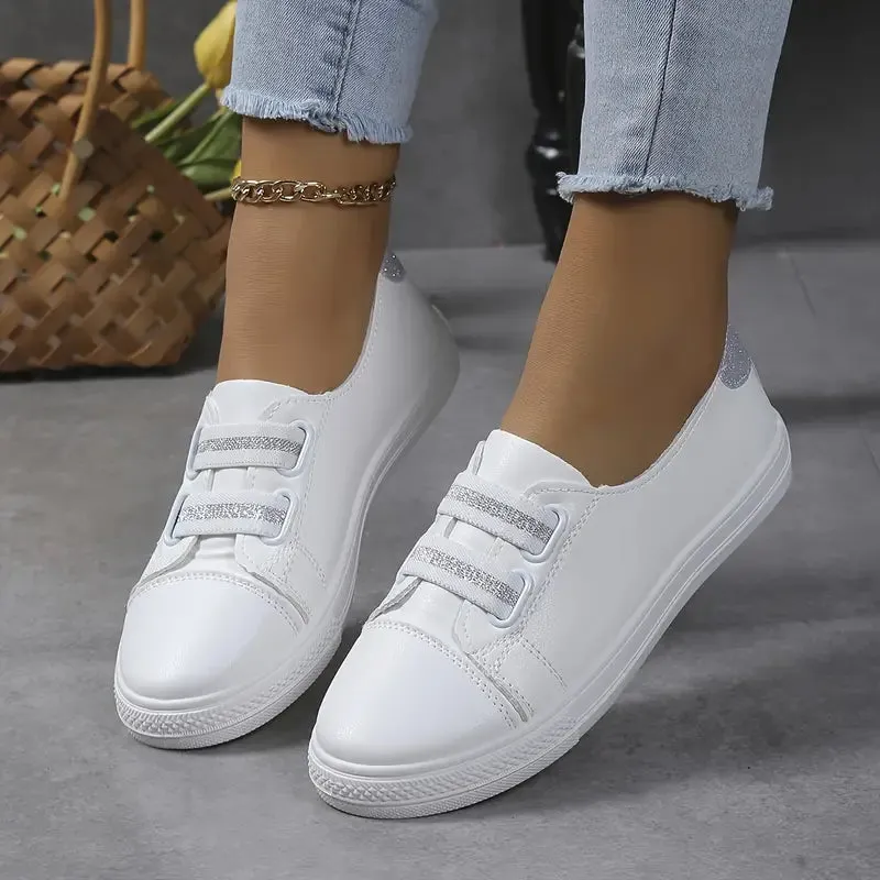 GS Casual Low | Platte casual dames sneakers met pailletenprint