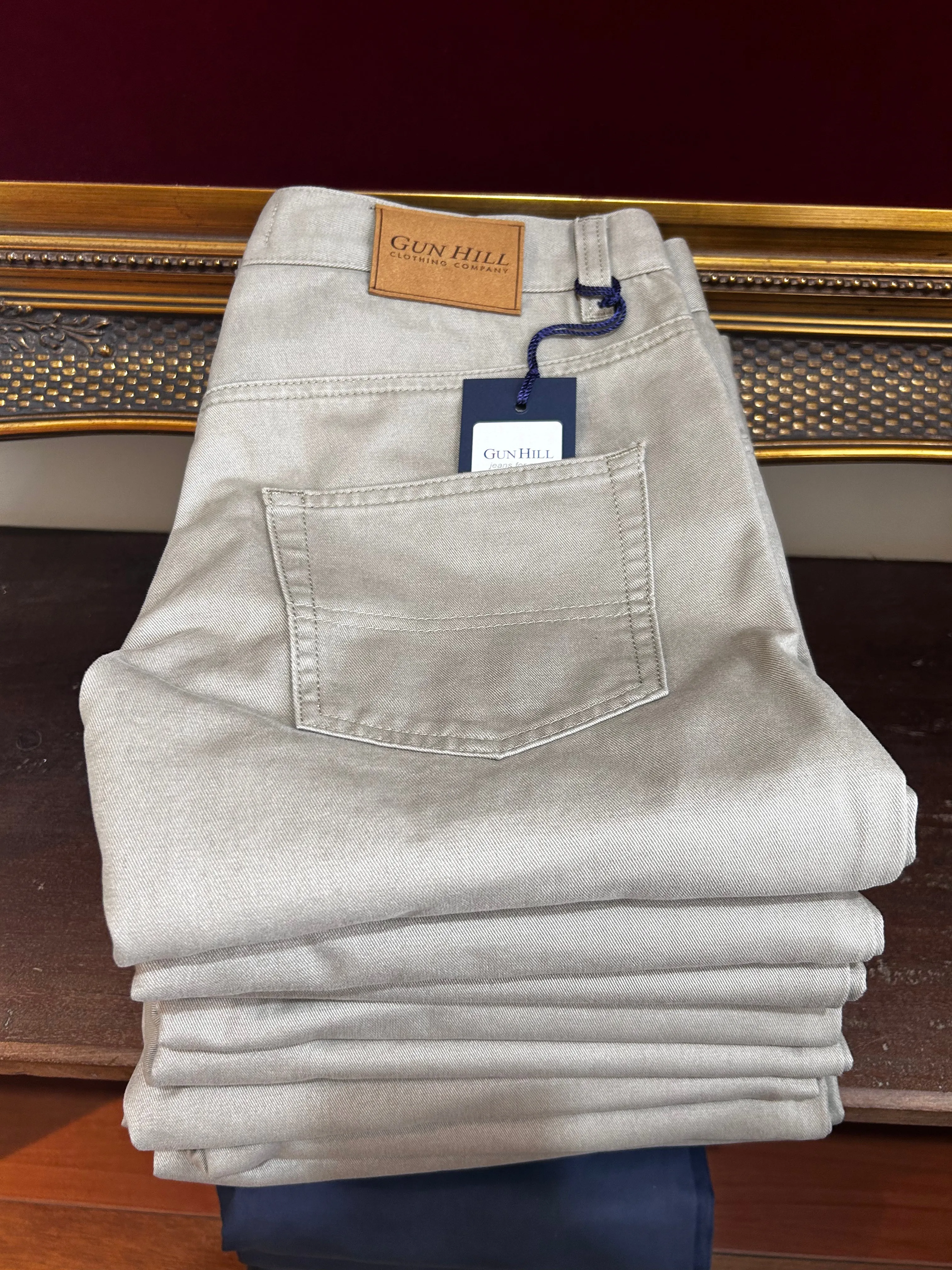 Gun Hill Mens Carrera Jeans - Stone, Midnight, Cougar, Forest green or Mink