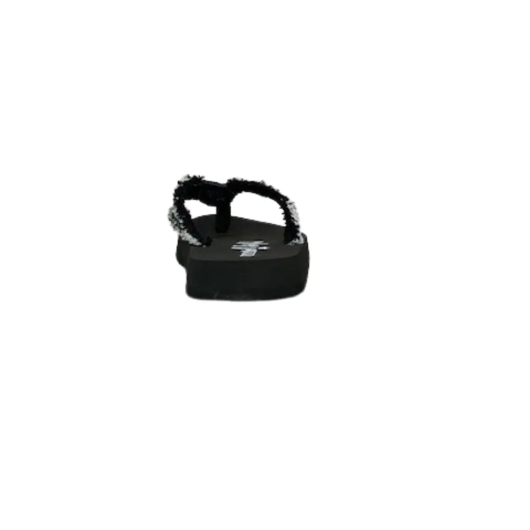 Gypsy Jazz pink & black flip flop