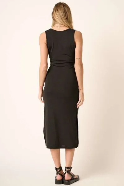 Hazel Blues® |  Mittoshop Side Slit Wide Strap Midi Tank Dress