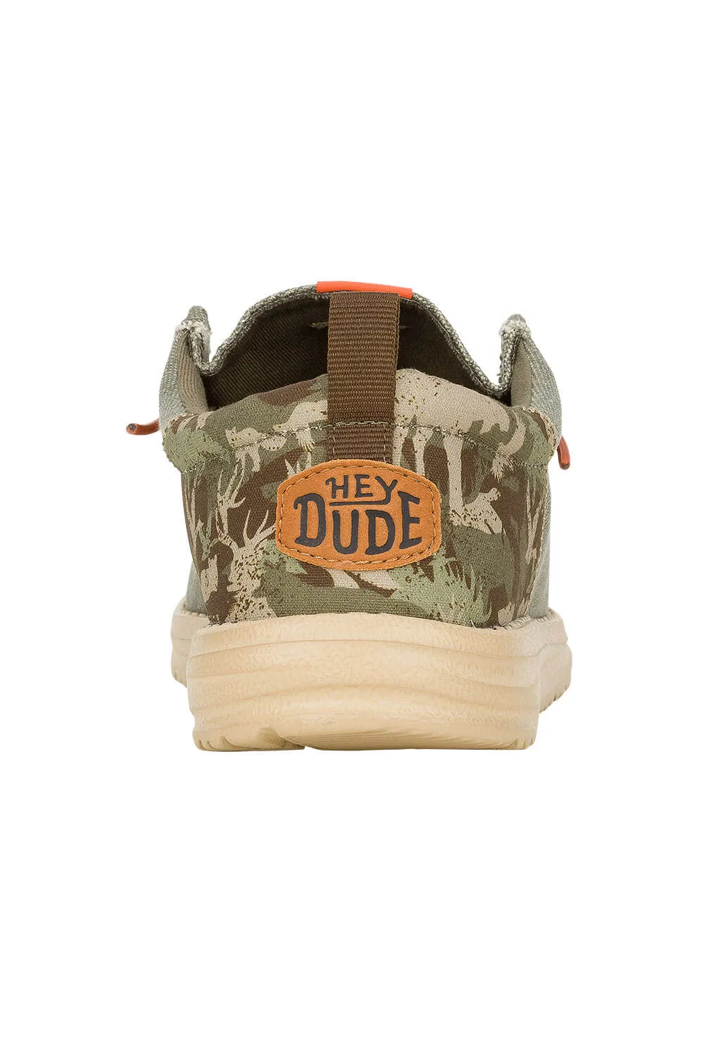HEYDUDE Men’s Wally Funk Hunt Camo Shoes in Olive | 42137-337