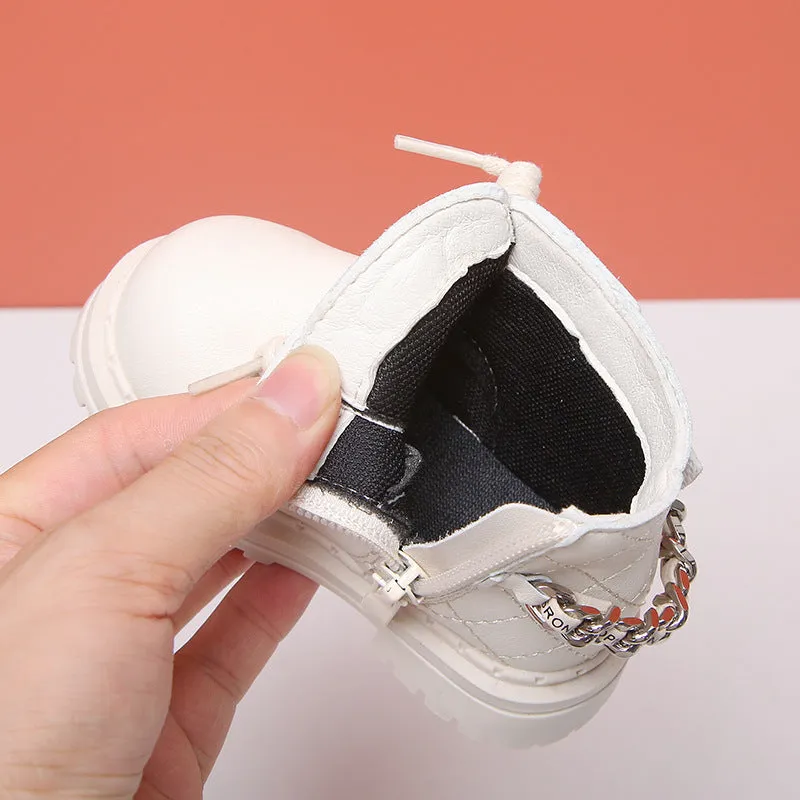 High-Top Baby Girl Shoes