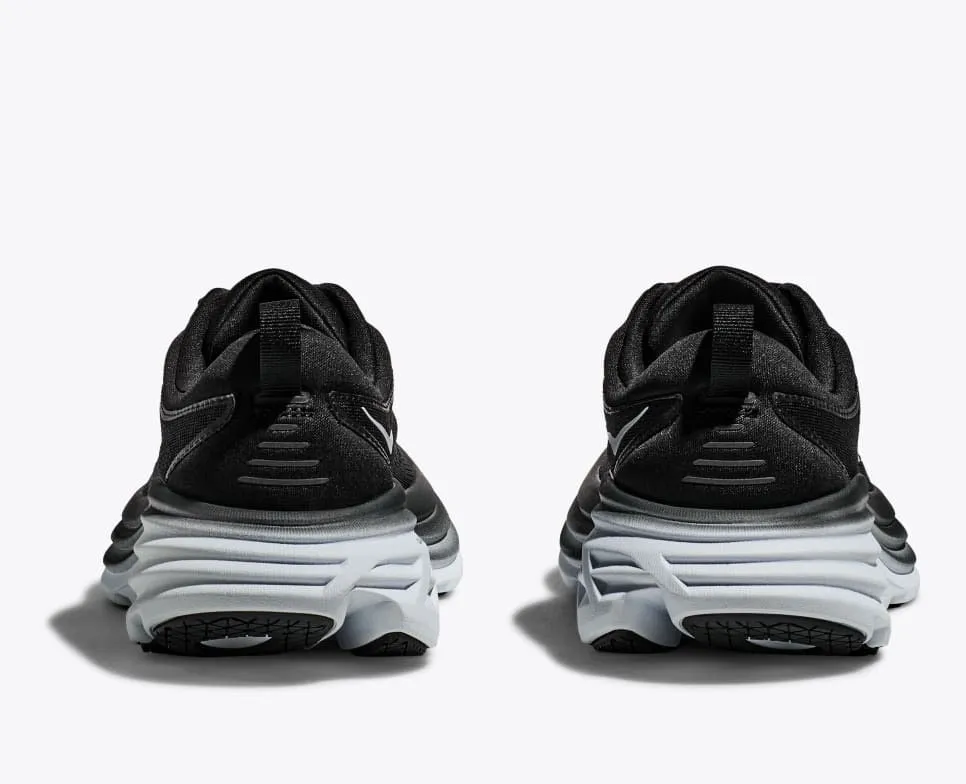 HOKA Men's Bondi 8 Wide - Black/White