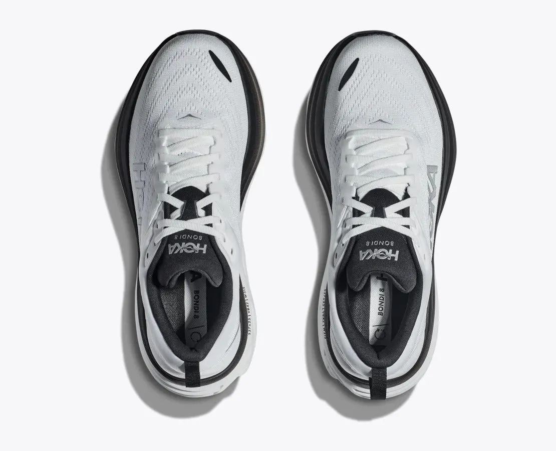 HOKA Men's Bondi 8 Wide - White / Black