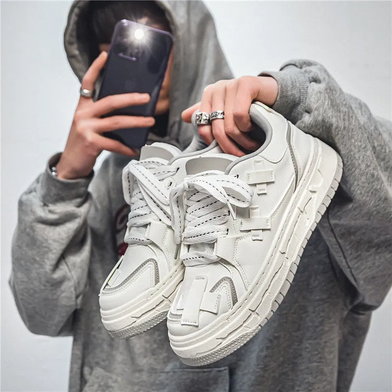 instock- Men's Korean Style Trendy Sneakers Student Sports Shoes