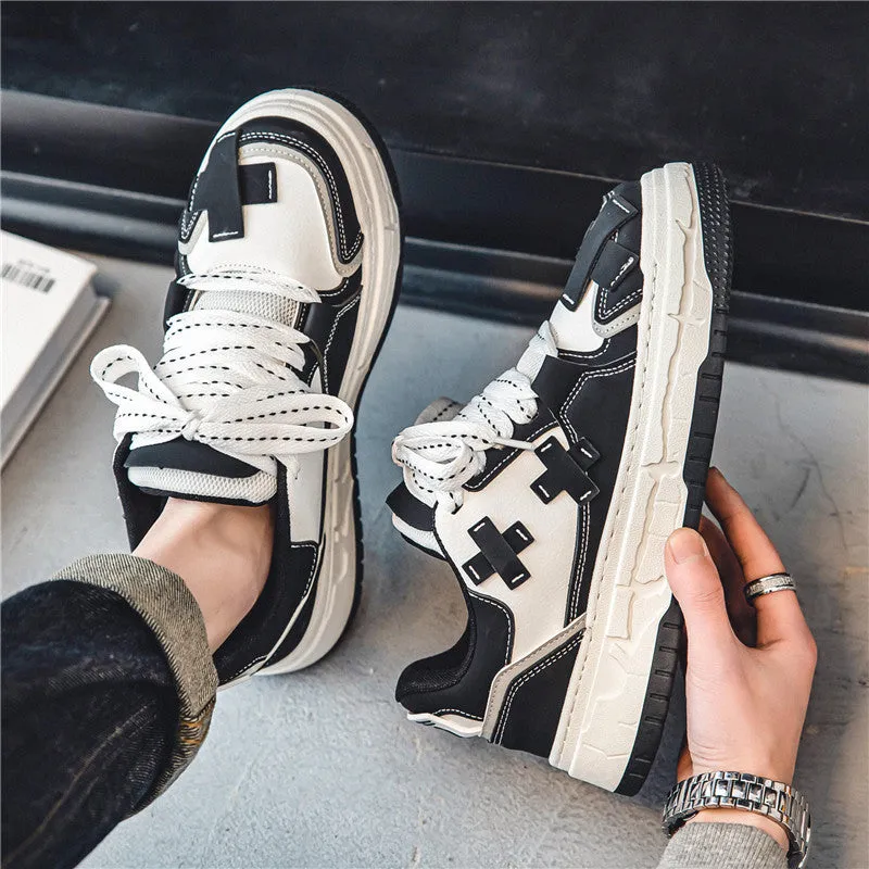 instock- Men's Korean Style Trendy Sneakers Student Sports Shoes