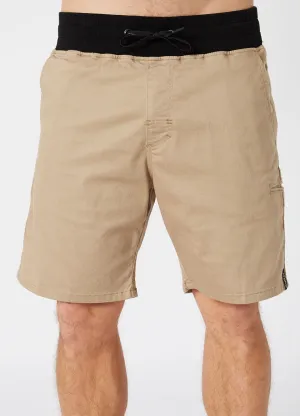 Jetpilot Stretched Out Mens Walkshort - Khaki