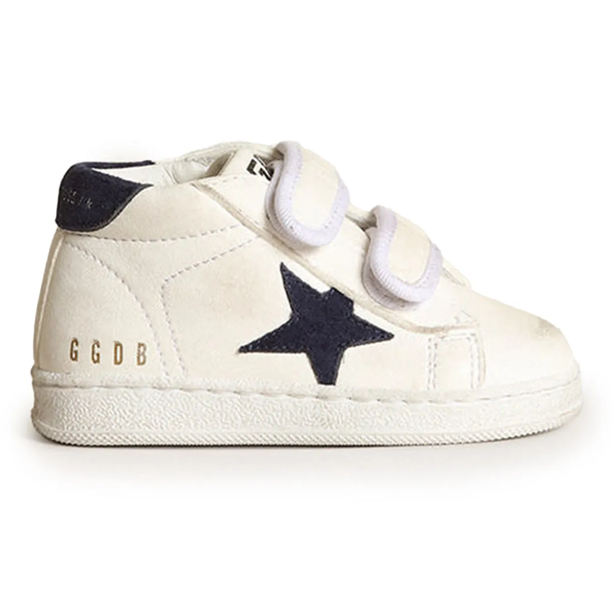 June White Blue High Top Sneaker