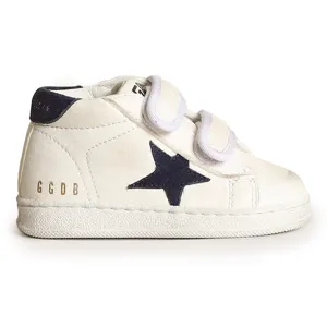 June White Blue High Top Sneaker