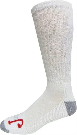 Justin's Half Cushion Over the Calf White Socks 3 Pack