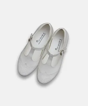 KANDINI T-Strap Maryjane Loafer - Ivory