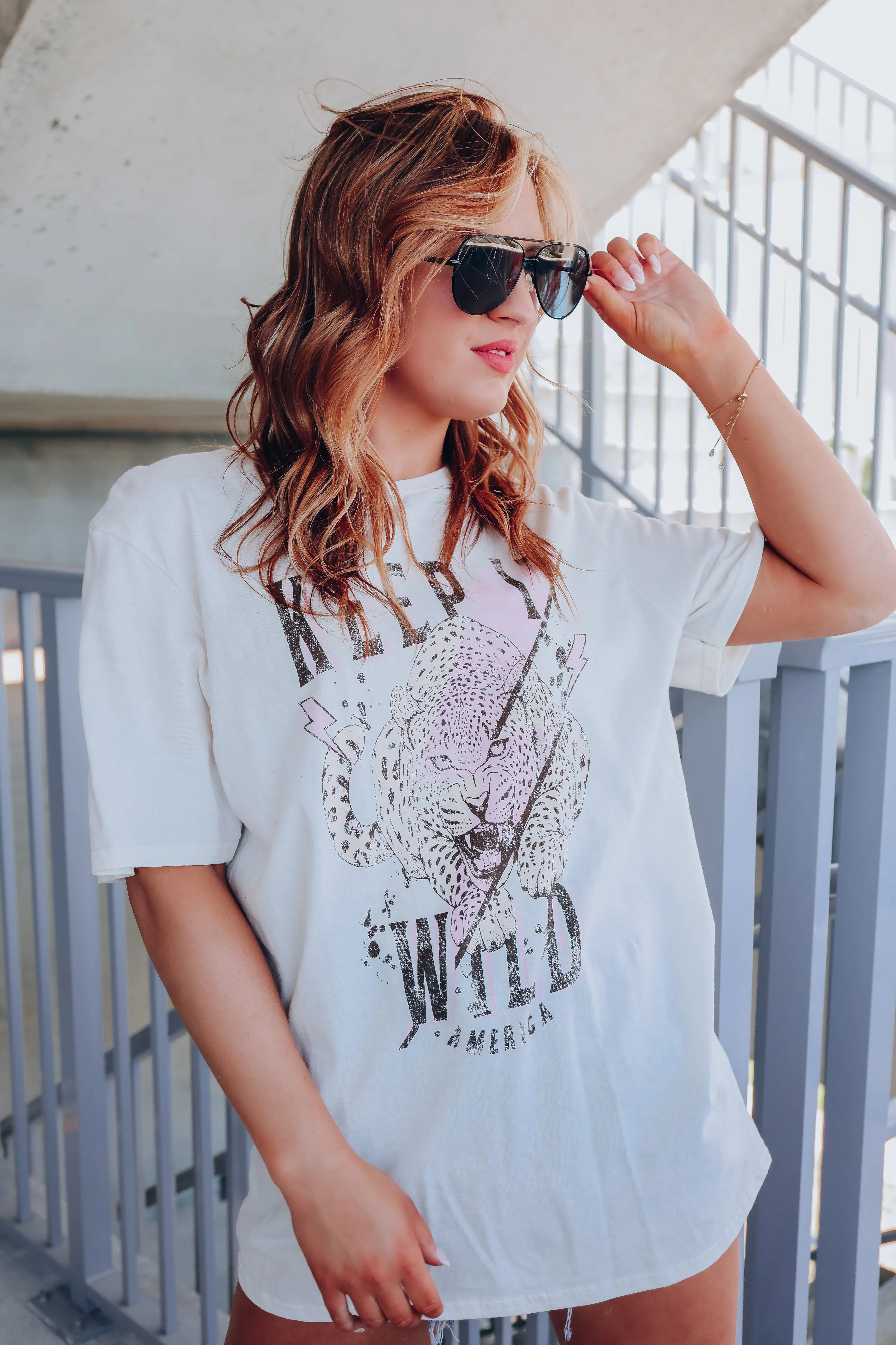 Keep It Wild America Graphic Tee - Oatmeal