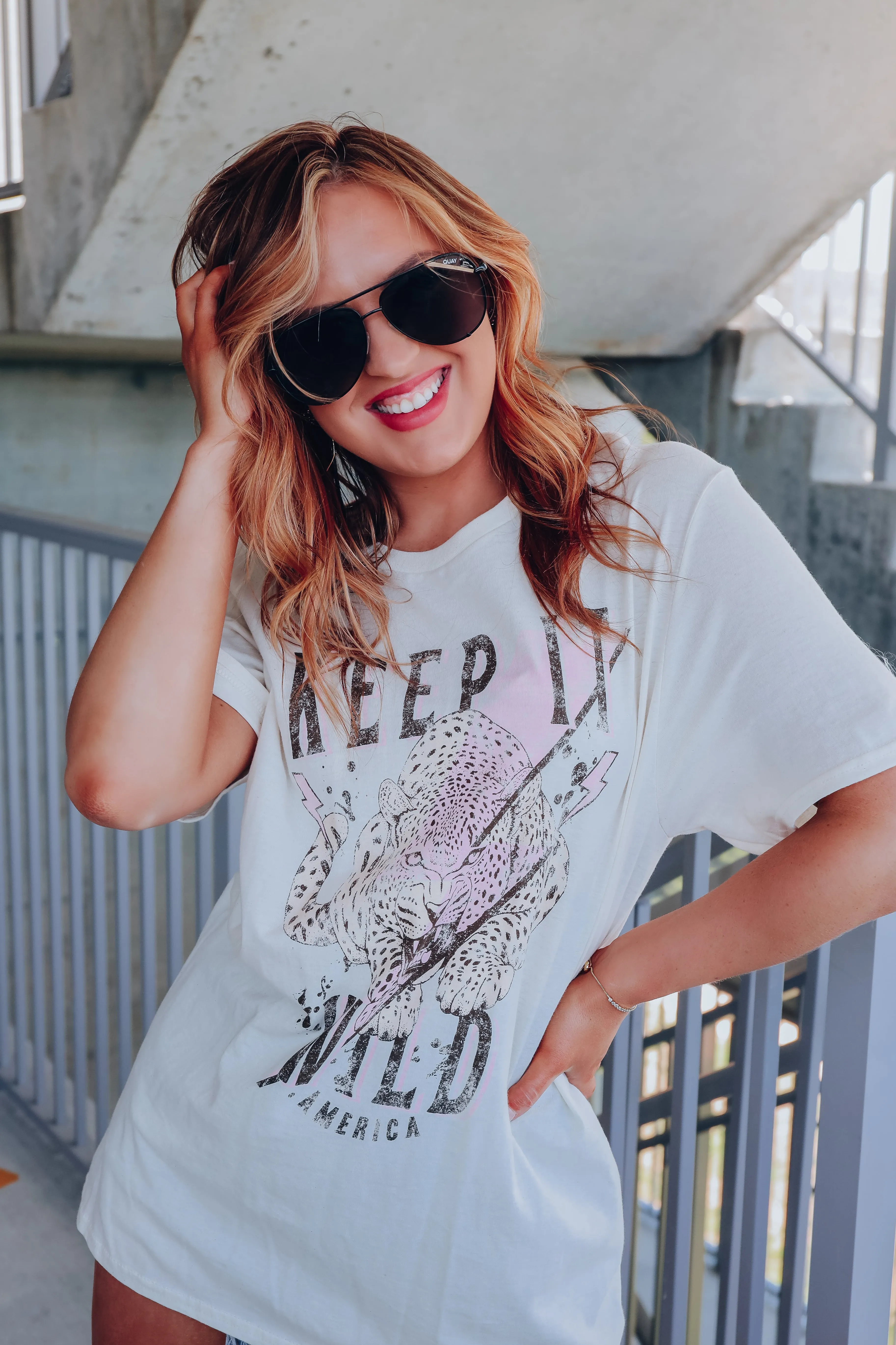 Keep It Wild America Graphic Tee - Oatmeal