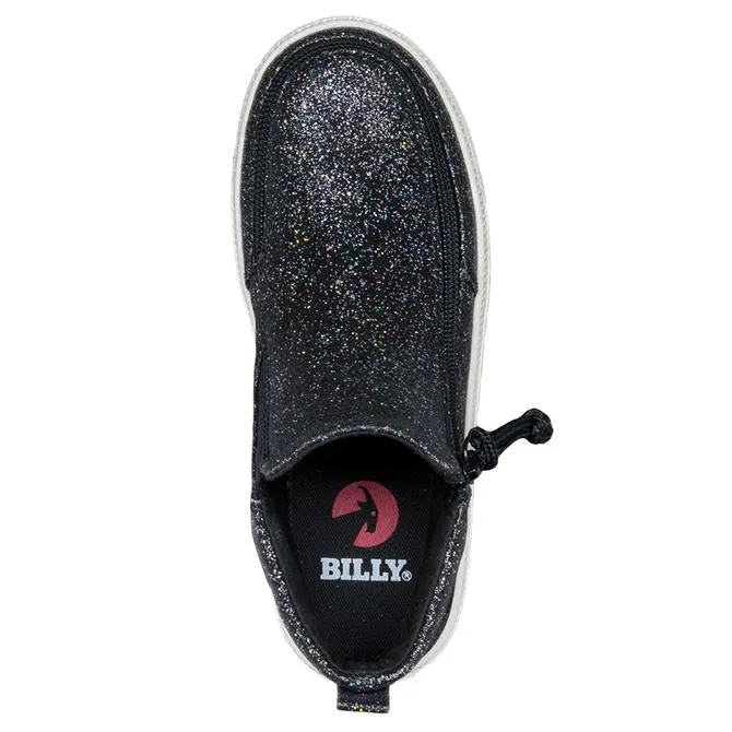 Kids' Black Glitter Billy Mid Tops