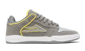 LAKAI SKATE SHOES:  TELFORD LOW  Grey/Reflective Suede.  Sizes 8, 9.