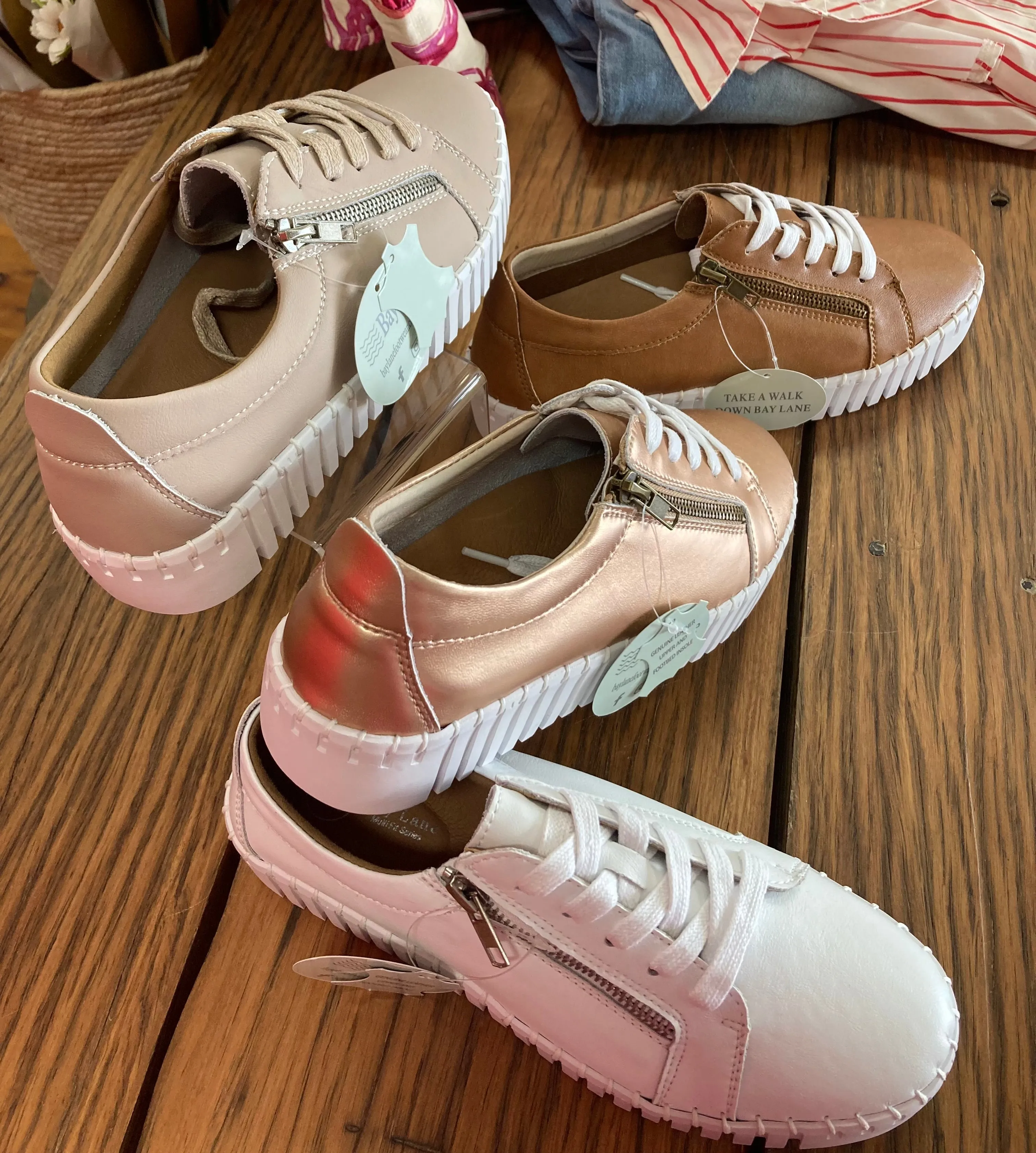 Medusa Rose Gold Sneaker By Bay Lane Footwear