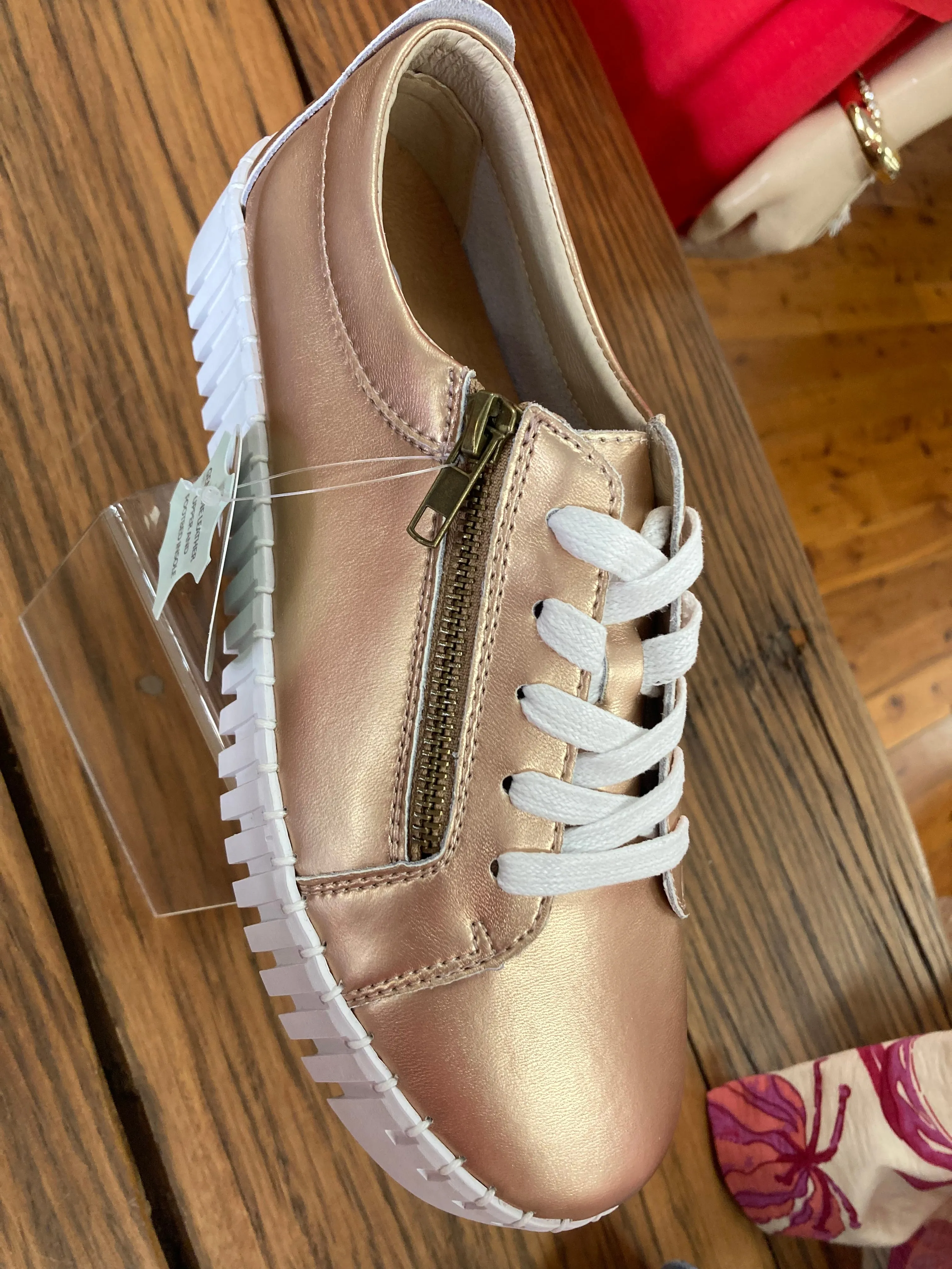 Medusa Rose Gold Sneaker By Bay Lane Footwear