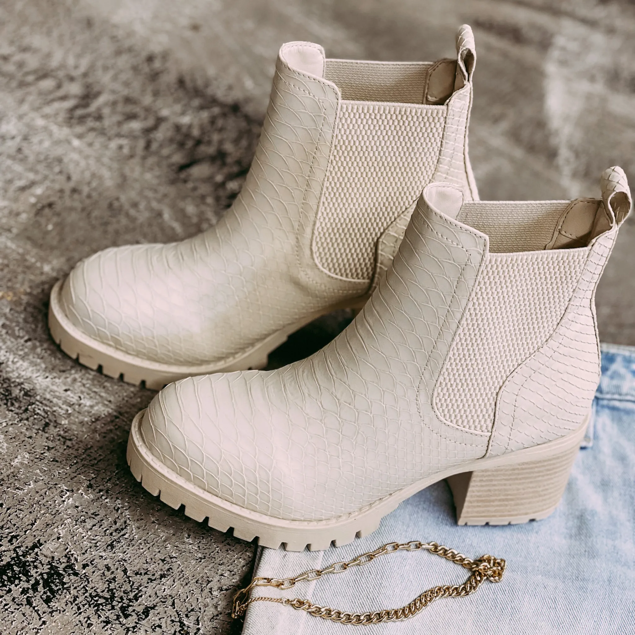 MIA Boots | Sunday's Best Ivory Booties